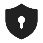 Shield Keyhole SVG Icon
